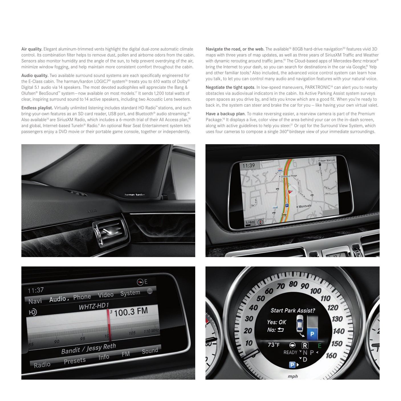 2015 Mercedes-Benz E-Class Brochure Page 1